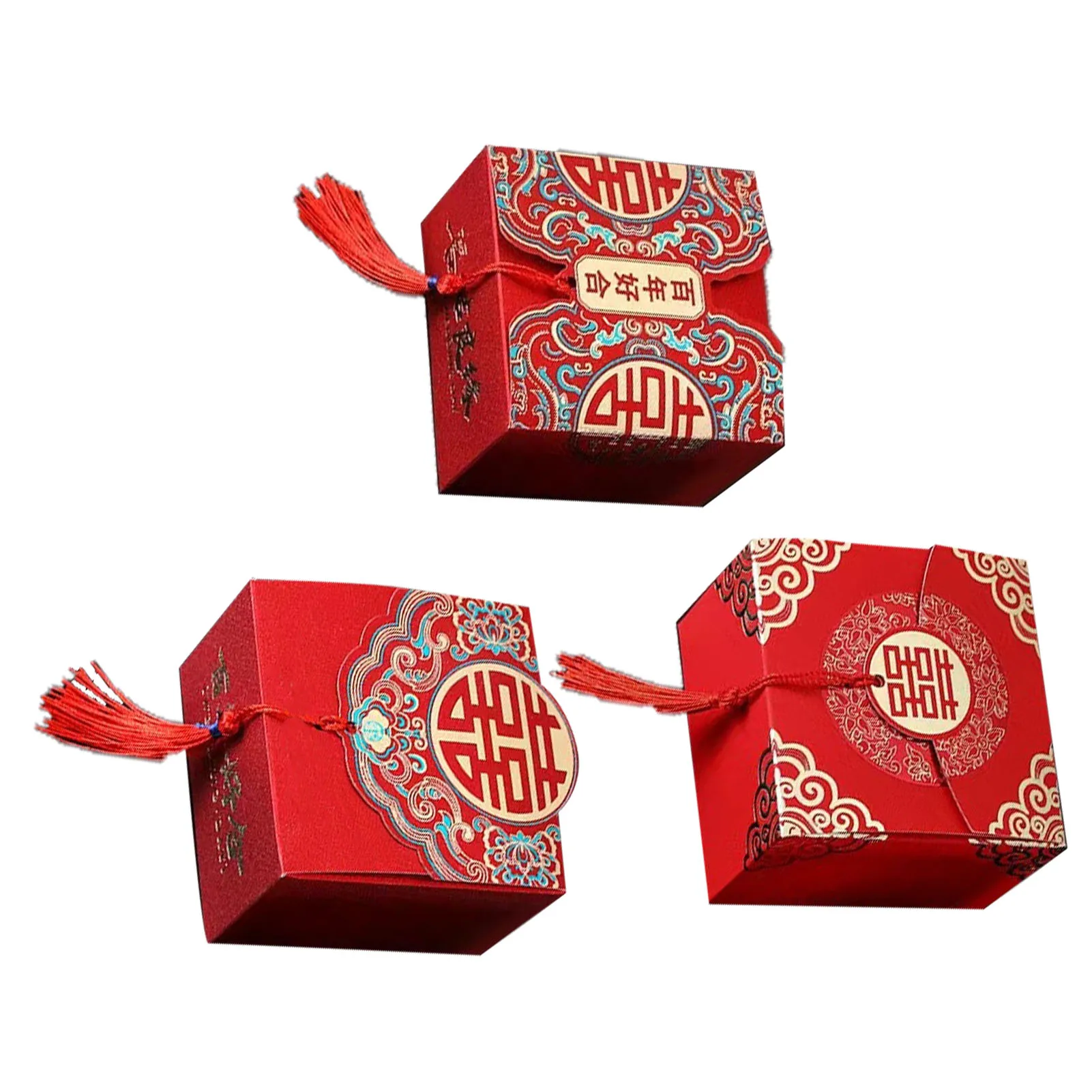 Chinese Xi Candy Box Rugged Fine Workmanship Traditional Des