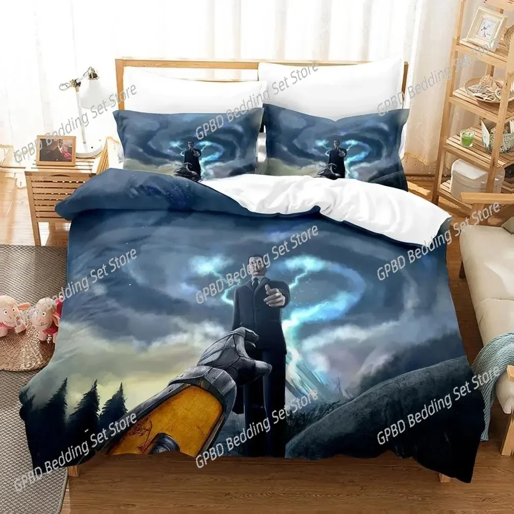 New Game Half-Life 3D Bedding Set Duvet Cover Pillowcases Single Twin Full Queen King Size Home Decor Quilt Boys Gift