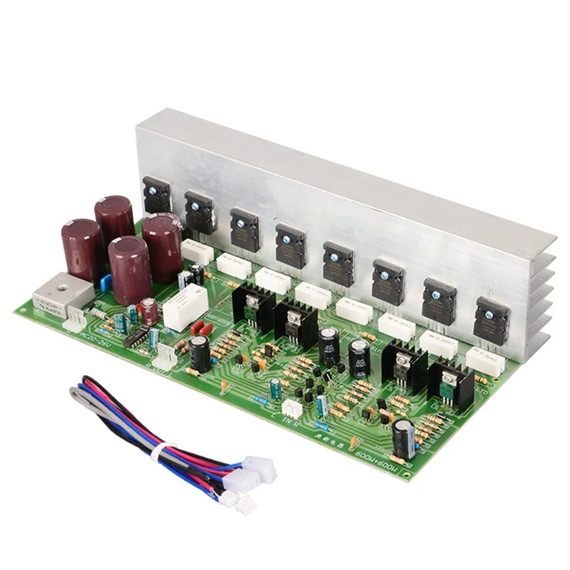 

AD600W Max Two-Channel High-Power Professional Amplifier Board 2SA1943/2SC5200 Audio Chip Stereo Audio Module