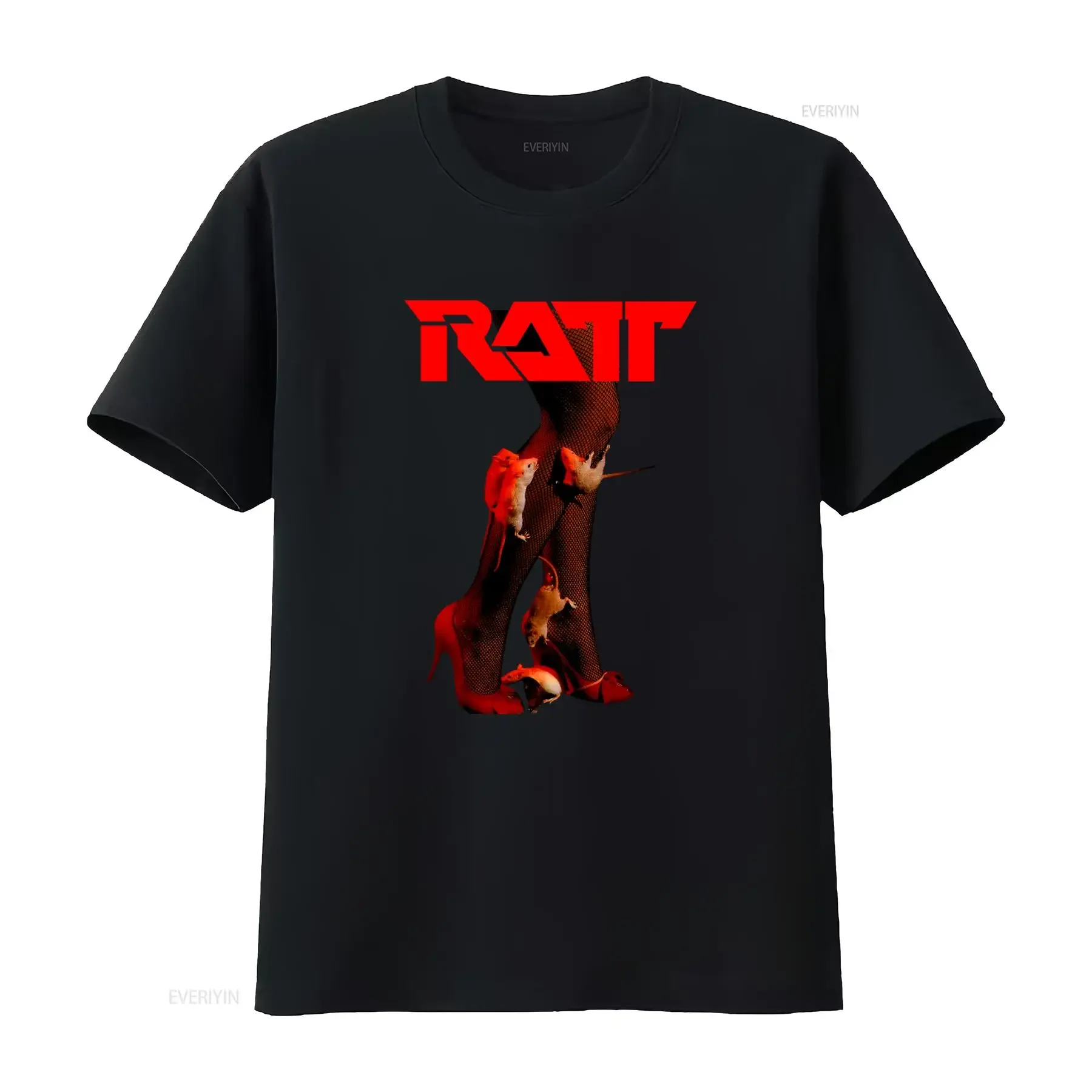 Ratt Out Of The Cellar Tour Concert  Cotton T Shirt Unique Rat Design Comfortable Fit Sizes S 3XL vintage Washed Casual Unisex
