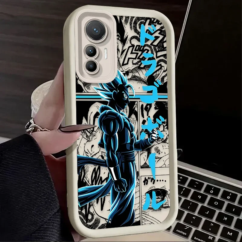 Luxury Anime Dragon DBZ Case for Xiaomi POCO X6 X5 X4 GT X3 NFC F3 F4 F5 F6 M5S C65 Mi 13T 12T 11T 13 12 11 Lite 5G NE M6 Pro 4G