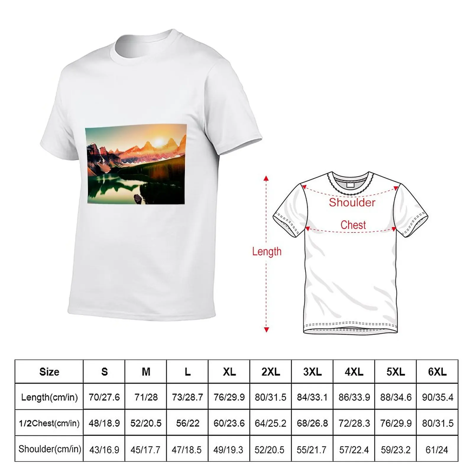 New MOUNTAIN LAKE T-Shirt korean fashion Short sleeve tee vintage clothes boys white t shirts oversized t shirts for men