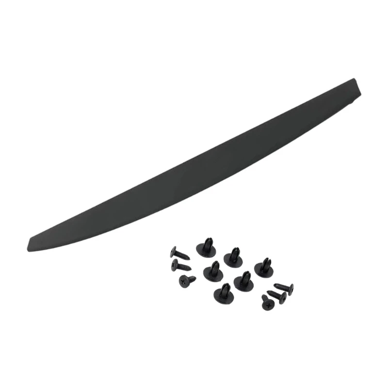 M68B Rear Gate Trim Cover Panel Replacement, Black Molded Curved ABS Truck Trim Part for High Contact Area Coverage