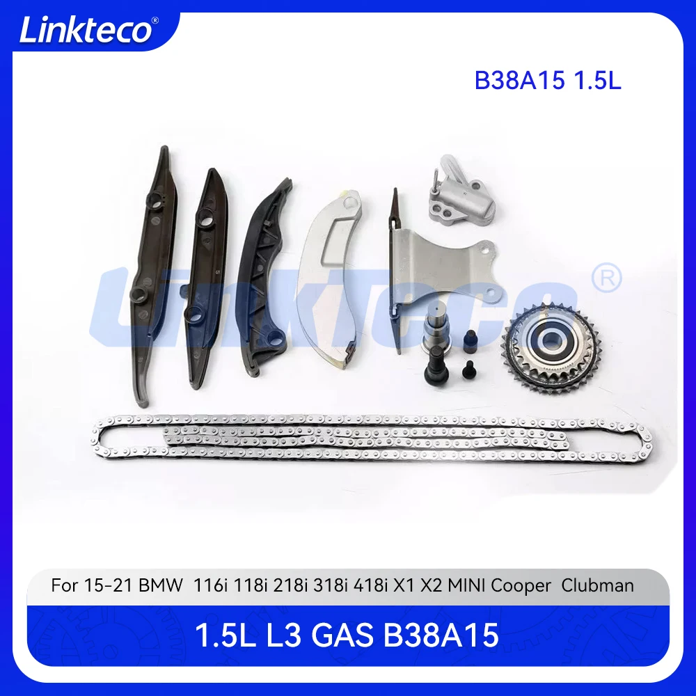 

Engine Timing Chain Kit Fit 1.5 T L L3 GAS B38 For 15-21 BMW 116i 118i 216i 218i 318i 418i X1 X2 MINI Cooper Clubman B38A15 1.5L