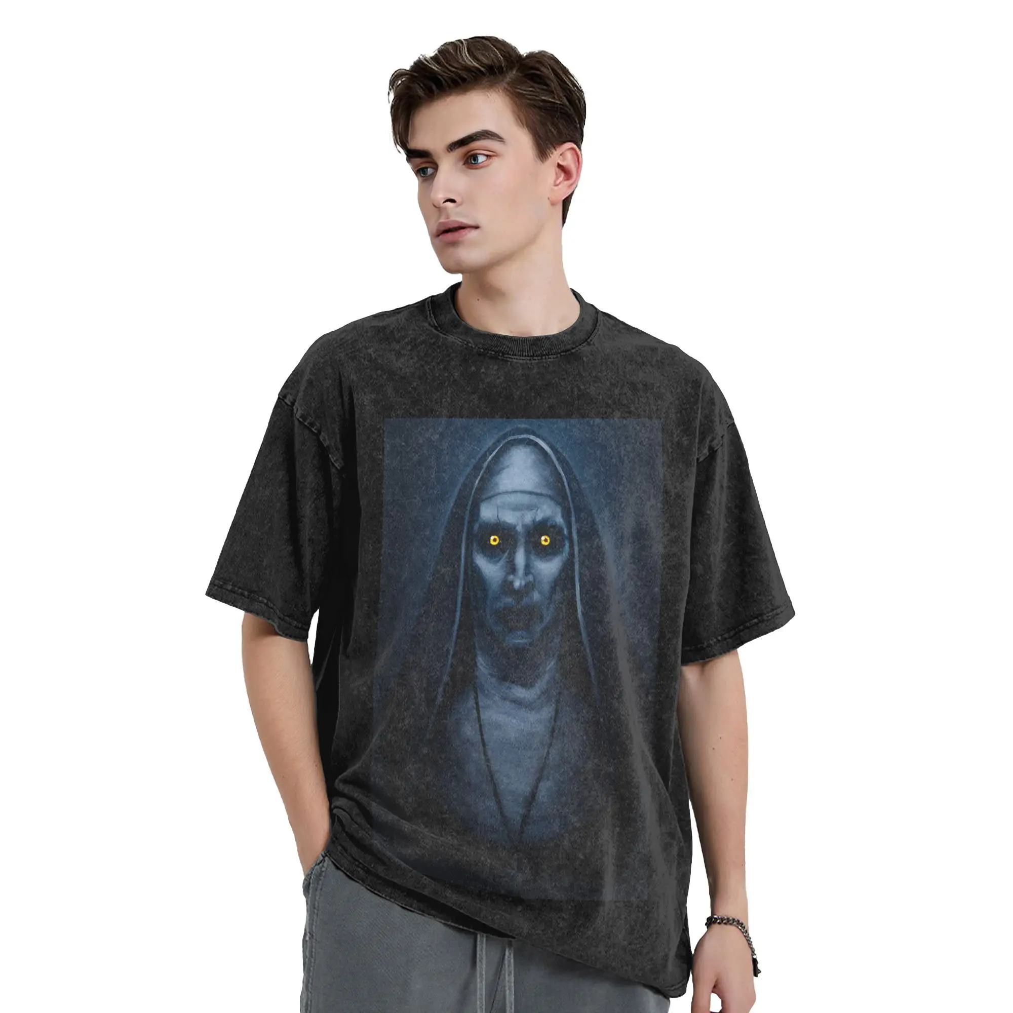 The Conjurings فيلم تي شيرت محب تي شيرت قصير الأكمام Y2K بلايز كلاسيكية الصيف القطن Crewneck حجم كبير تي شيرت