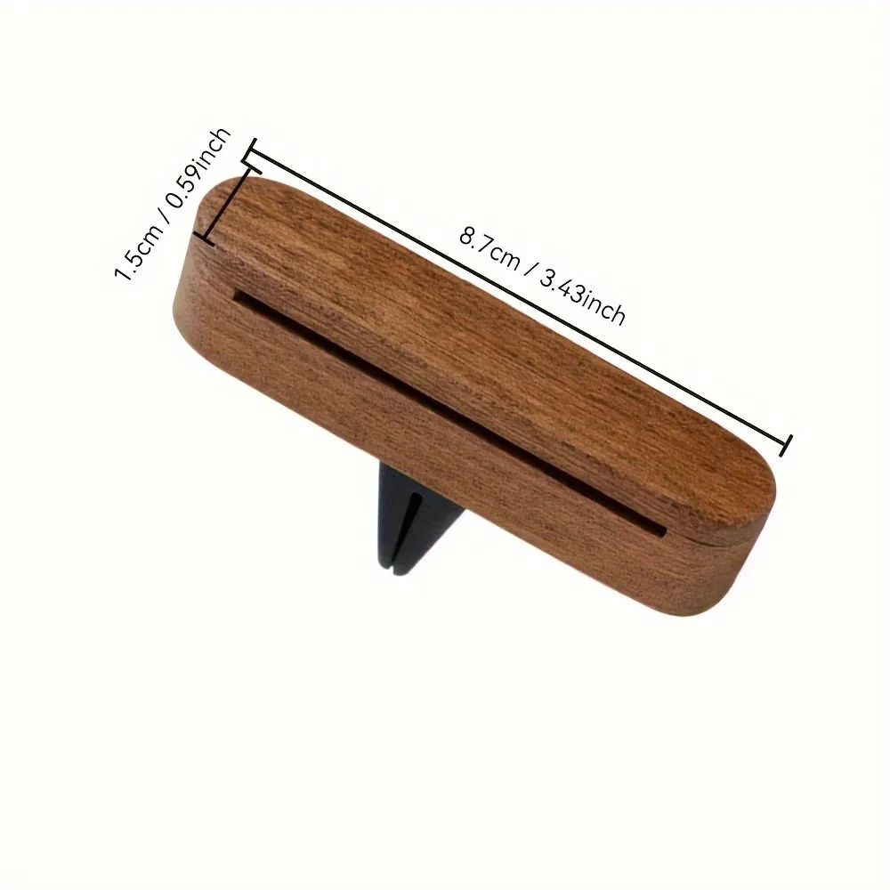 Holz-Autoduftspender mit Clip – Aromatherapie-Diffusor, Holzdiffusor, dekoratives Autozubehör, Auto-Lüftungssystem – Detail 6