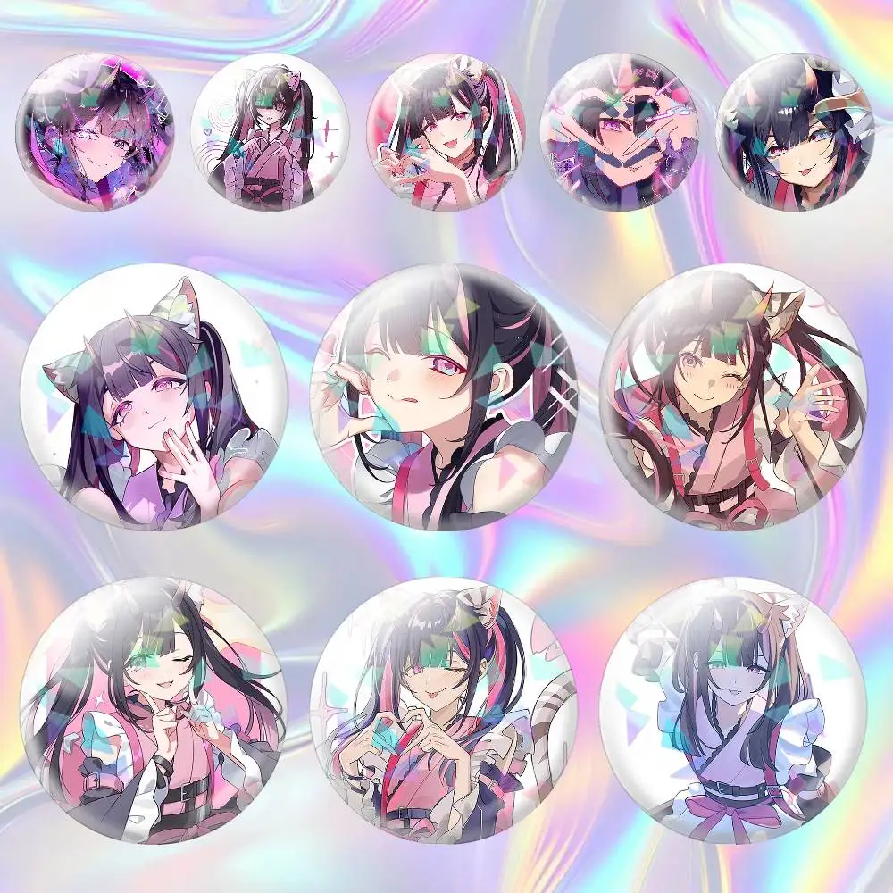 Noi Komazawa Cosmic Princess Kaguya!   75mm 44mm 25mm Accessories Toys Badge Brooch Backpack Hat Pins