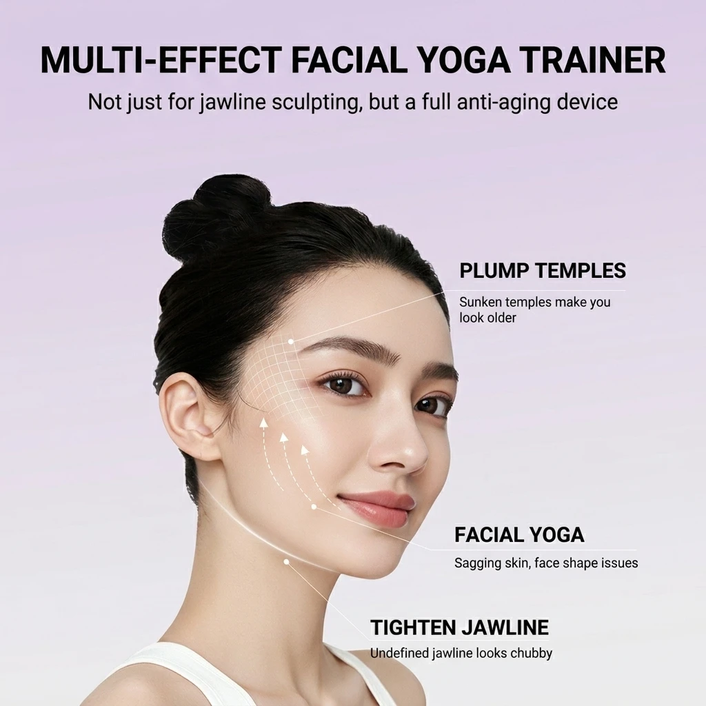 Exercitador de Mandíbula para Fitness Facial, Removedor de Papada, Bola de Gel de Sílica para Treino de Músculos Faciais, Simulador de Linha da Mandíb