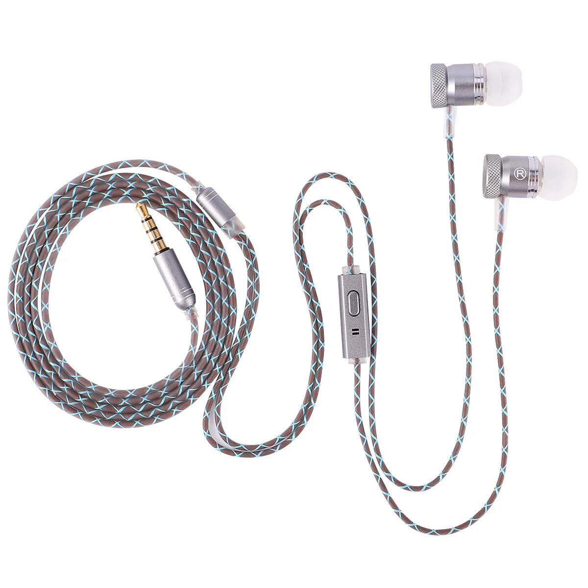 

1 Set Wired In-Ear Earphones Microphone Lightweight Ergonomic Design Long-Lasting Material Perfect Gift Family Friends Grey