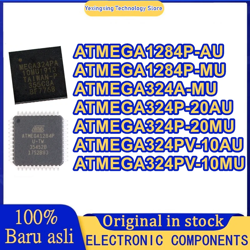 ATMEGA1284P-AU ATMEGA1284P-MU ATMEGA324A-MU ATMEGA324P-20AU ATMEGA324P-20MU ATMEGA324PV-10AU ATMEGA324PV-10MU IC New Original