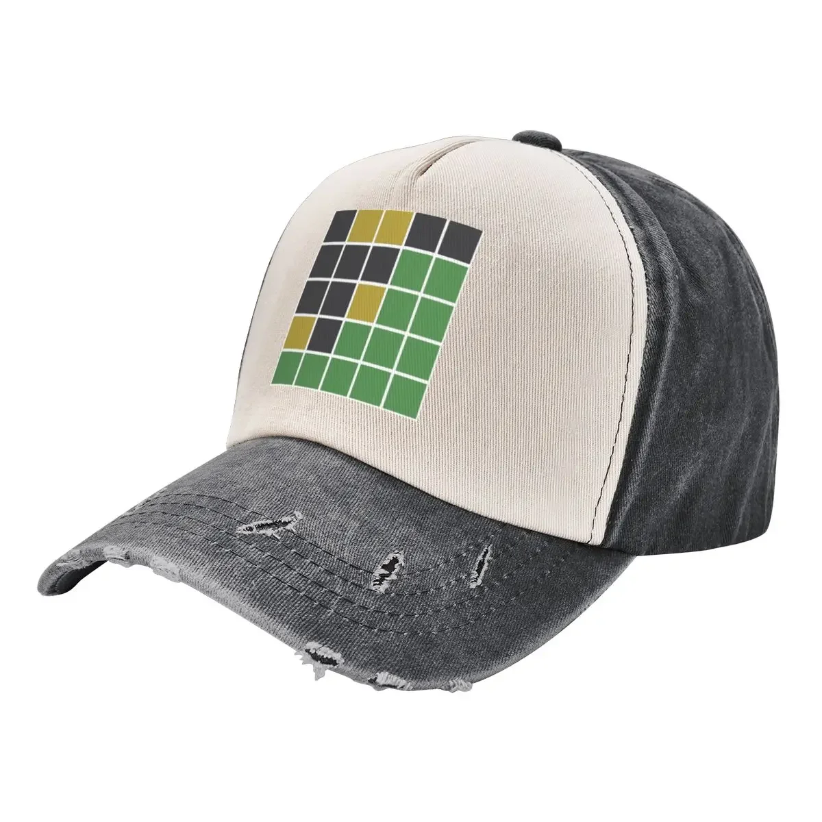 Wordle grid Baseball Cap western Hat custom Hat Beach Bag Hats For Men Women's