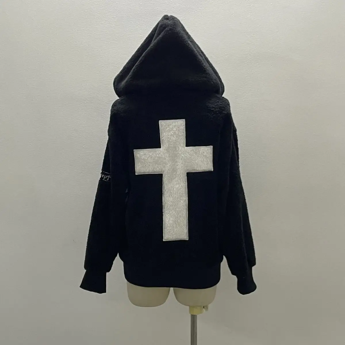 Felpa con cappuccio vintage americana punk ricamata da donna giacca cardigan croce gotica moda subcultura autunno inverno felpa novità