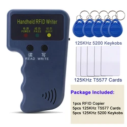 Programador repetitivo EM4100 T5577 RFID para seguridad del hogar y oficina, grabador de tarjetas de identificación, copiadora, duplicador, portátil, 125KHz, venta de liquidación