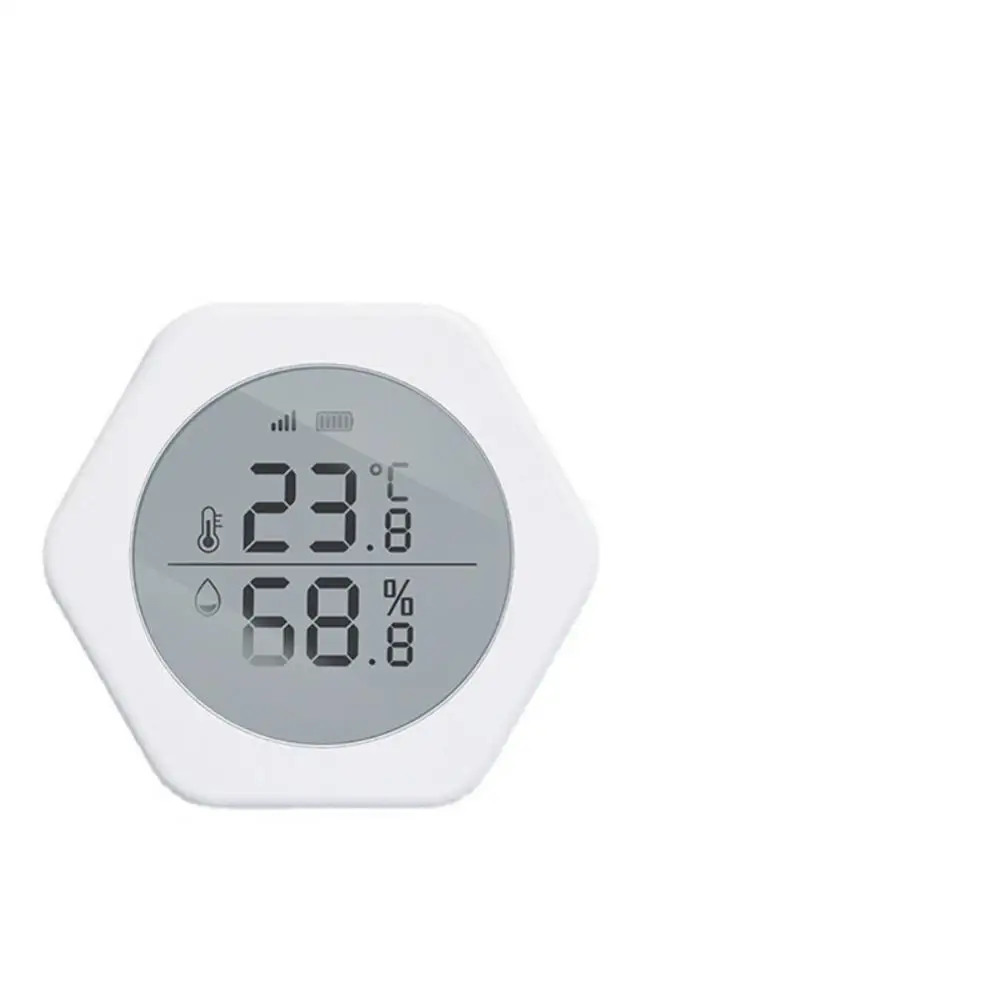 Wifi  Thermometer Detector Wireless Real-time Monitoring Lcd Screen Indoor Tuya Smart Smart Home Sensor High-precision Sensor