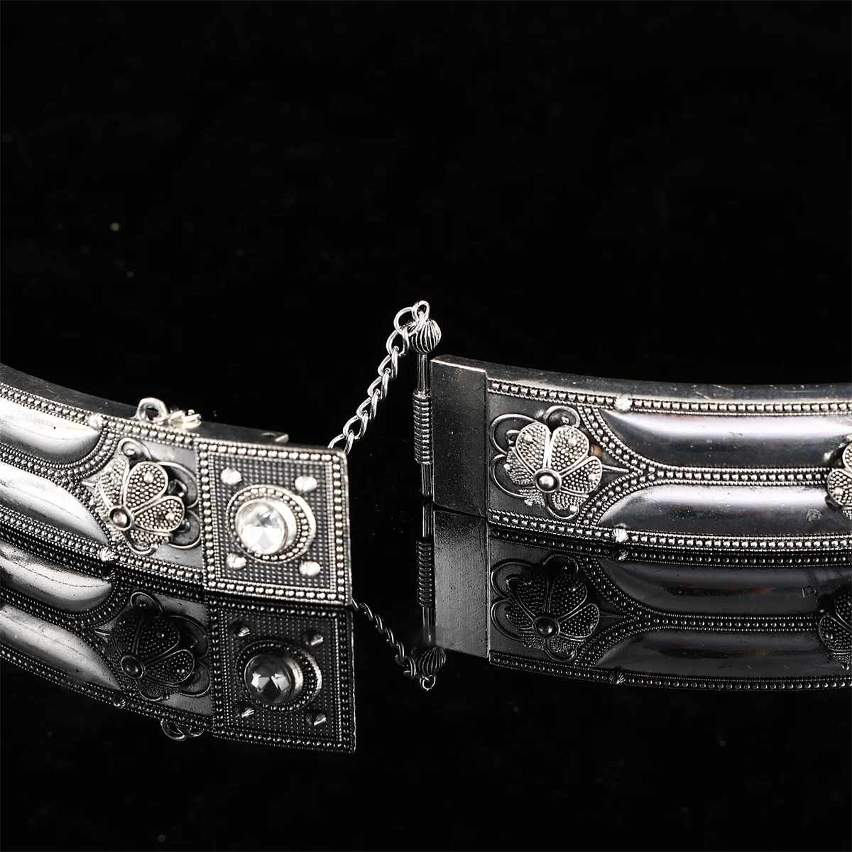 حزام معدني مع حجر الراين مرصع للنساء ، سلسلة البطن ، مجوهرات الجسم لحفل الزفاف ، أسلوب الديناصور #4