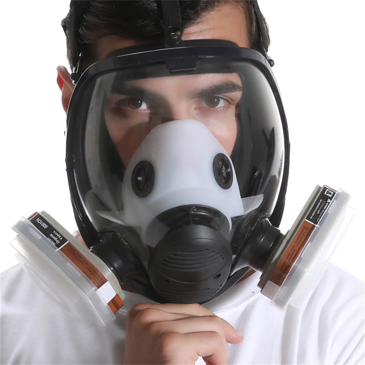 7 in 1 Chemical Full Gas Mask 6800 gas mask Dust Respirator Paint Insecticide Spray Silicone Full Face Filter Welding face mask