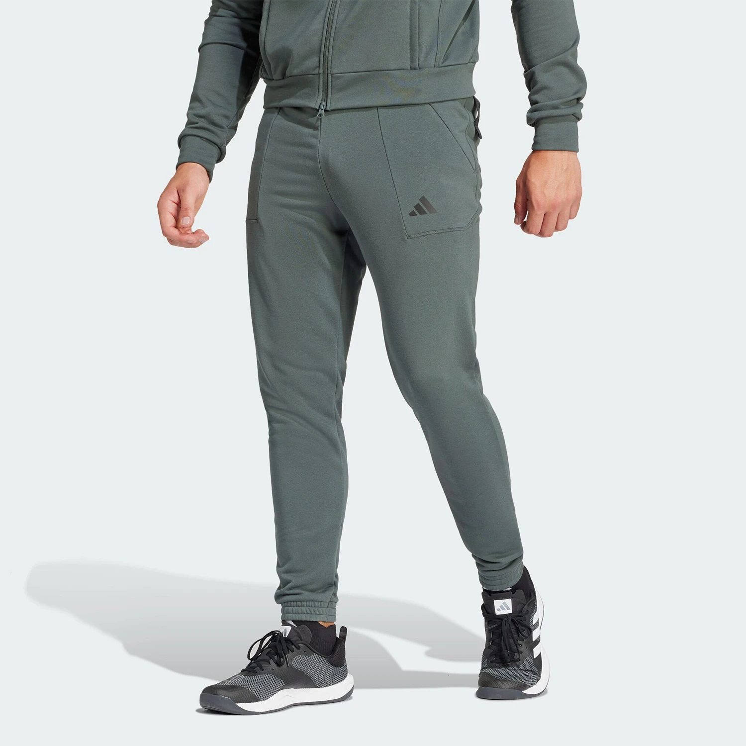 Adidas genuíno novo masculino malha respirável calças jogger it4311