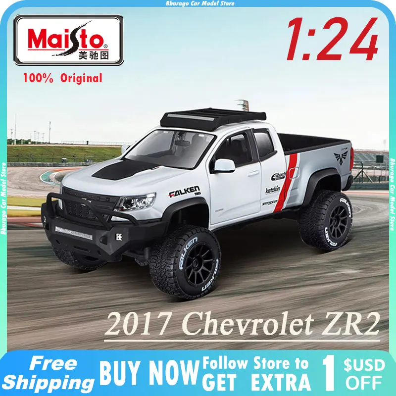 Maisto 1:24 Lamborghini Urus Chevrolet Ford Model Car Off Road Series Pickup Diecast Model Edition Suv Car Alloy Luxury Toy Gift