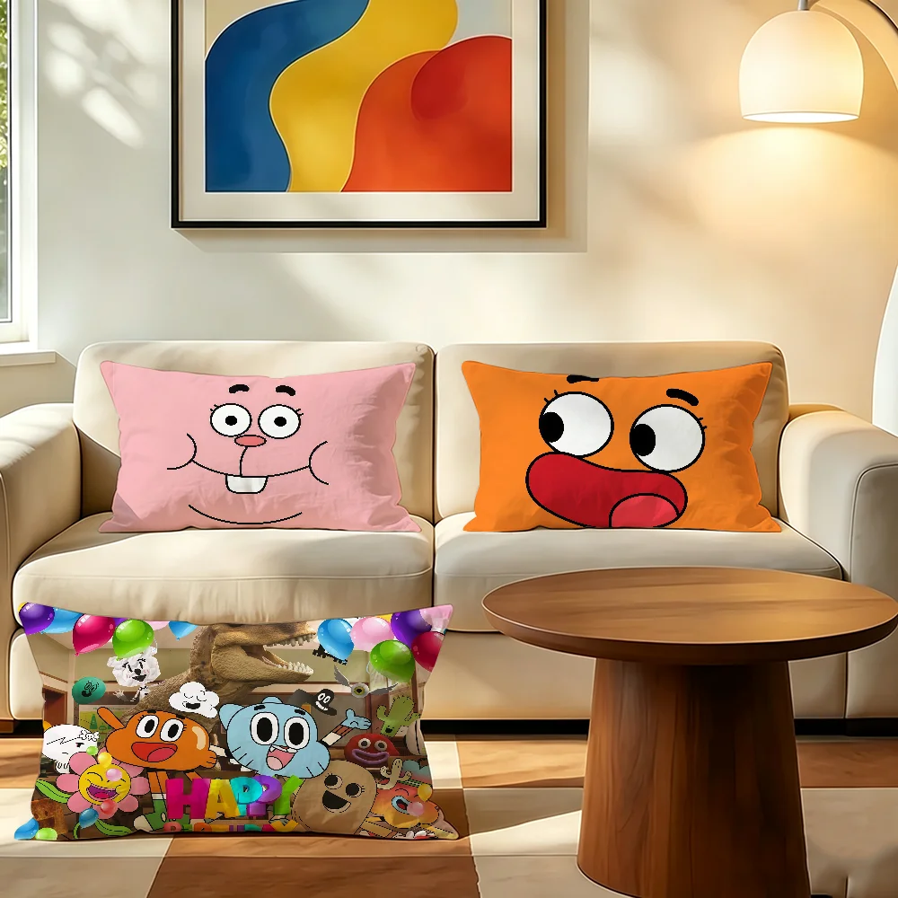 The A-Amazing World of G-Gumball cushion cover Decorative For Sofa Office Living Bedroom Suitable For Bed Lumbar Support Pillows