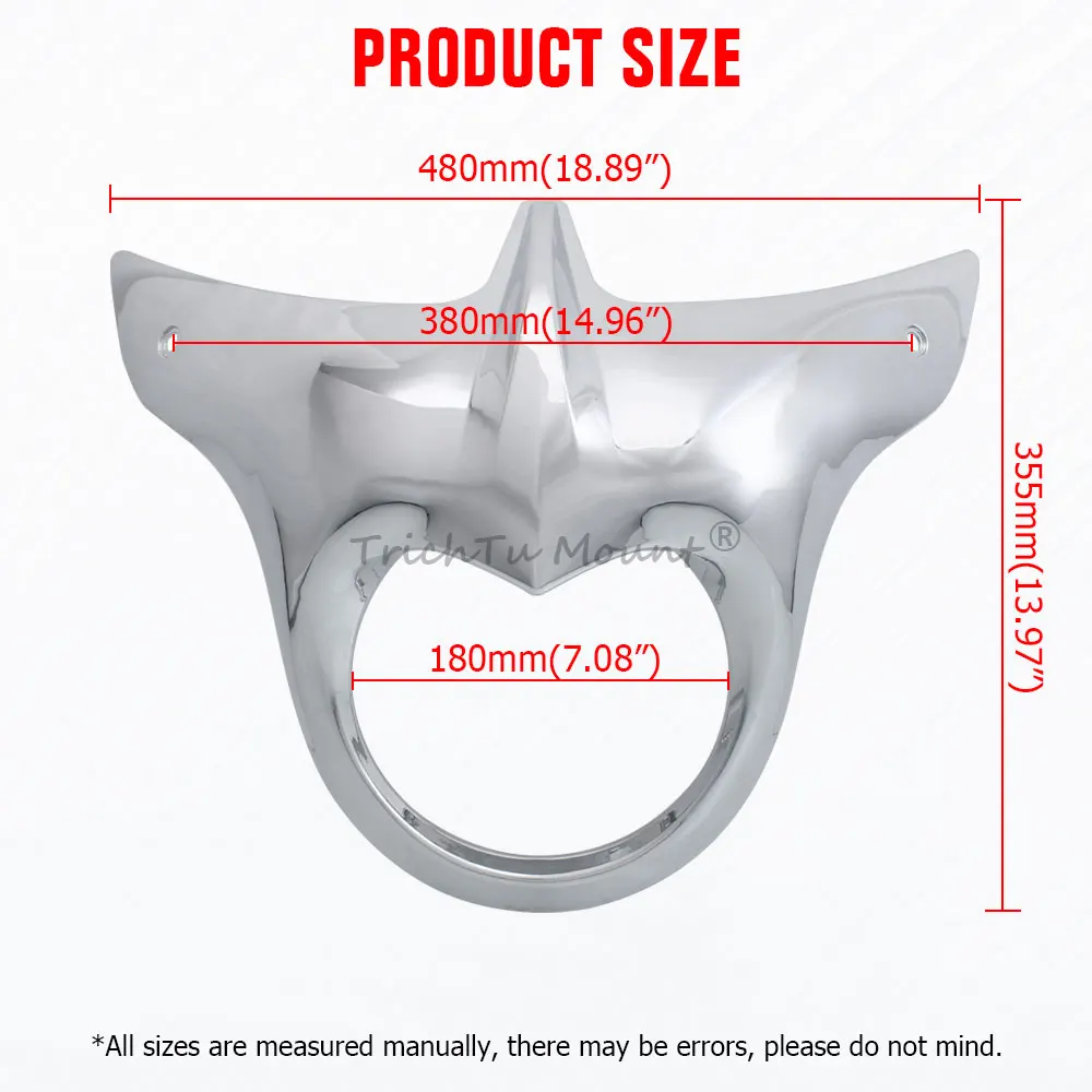 غطاء إطار المصباح الأمامي للدراجات النارية العالمي من الكروم ABS للزعيم الهندي رودماستر 2014-2025 ملحقات هدية أمامية