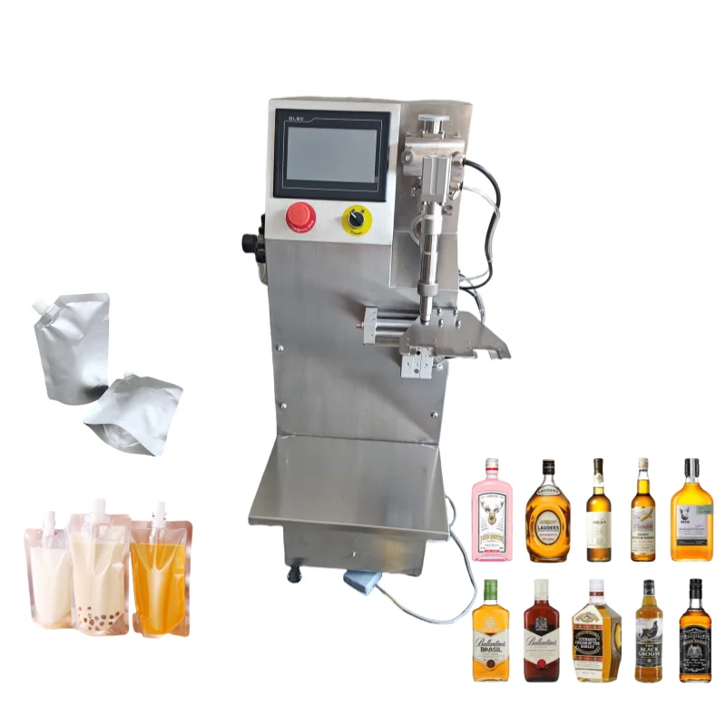 30-300Ml for Honey Soda Paste Liquid Semi-Automatic Water Bottle Magnetic Gear Pump Filling Machine Spout Pouch and Bottle