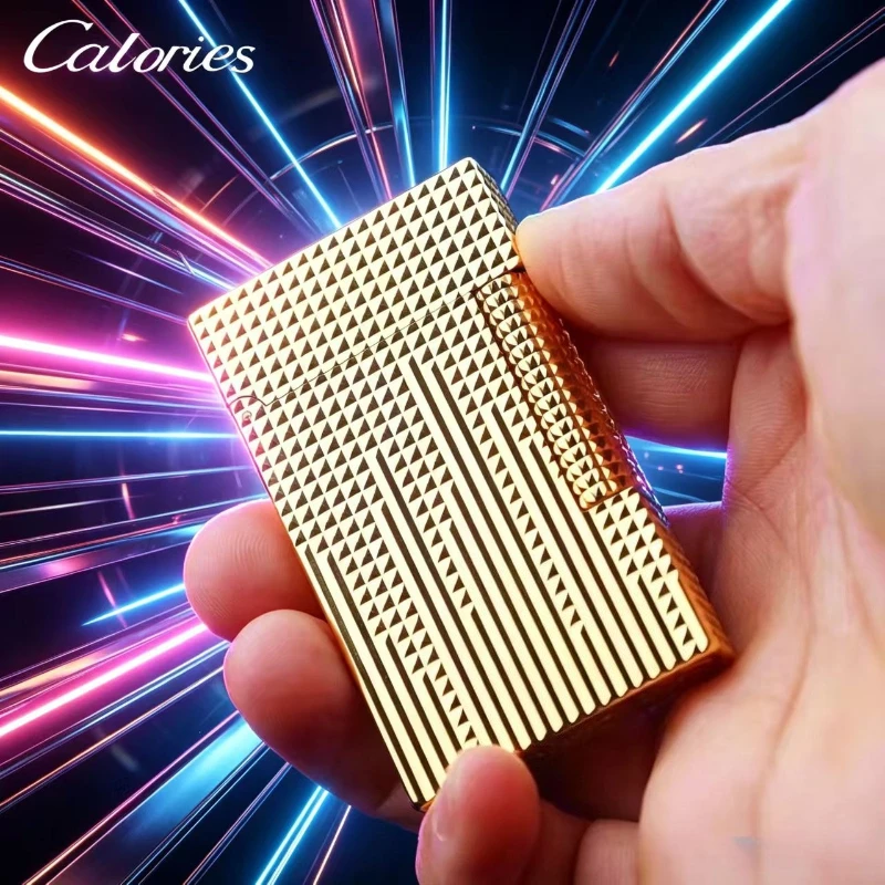 

2026 New Calorie Genuine City Light Gas Lighter Side Sliding Grinding Wheel Pure Copper As A Gift for Your Boyfriend