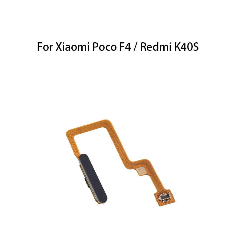 Gefensi Org Home Power Button Fingerprint Sensor Flex Cable For Xiaomi Poco F4 / Redmi K40S