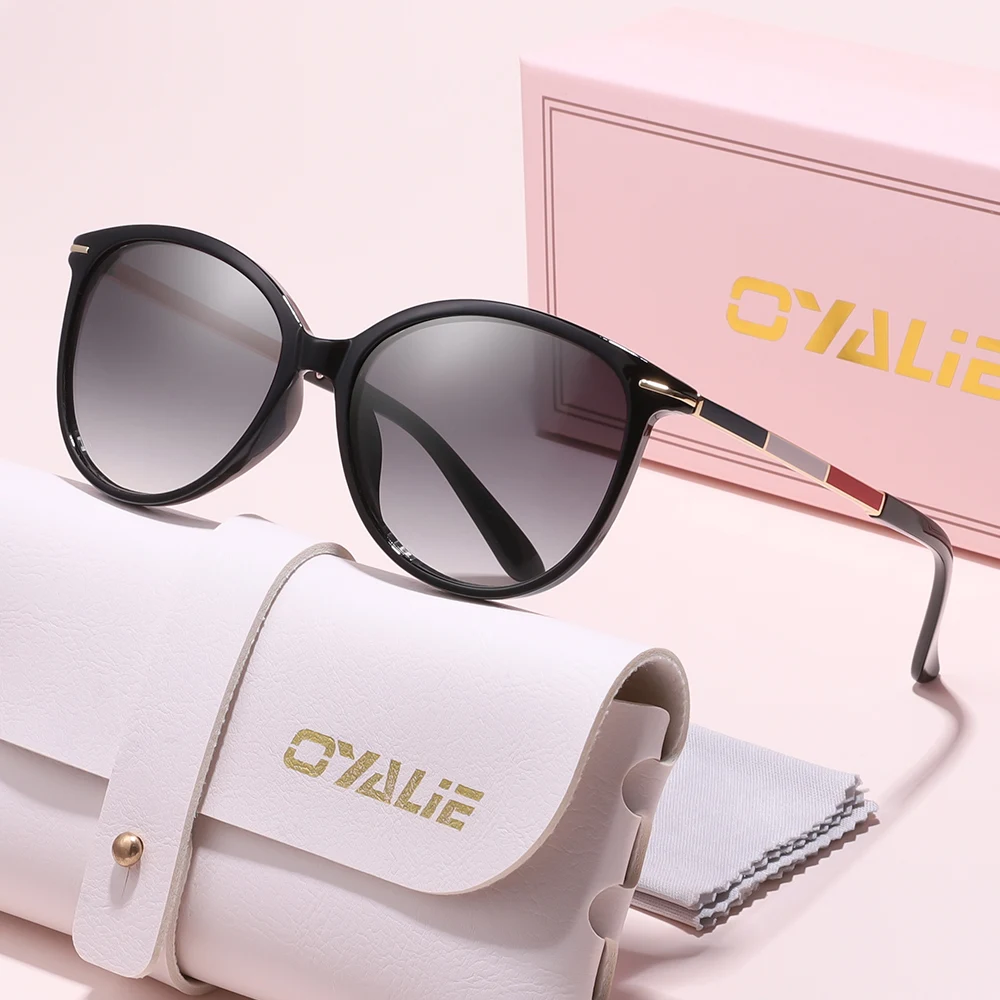 نظارات شمسية كلاسيكية ملونة من Oyalie، نمط أزياء ملون متباين عصري، شخصية يجب اقتناؤها للخروج #3
