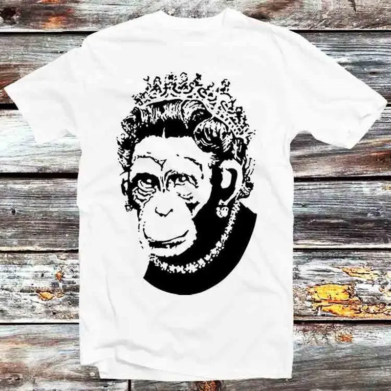 

Футболка Banksy Princess Lady Monkey Queen B1221