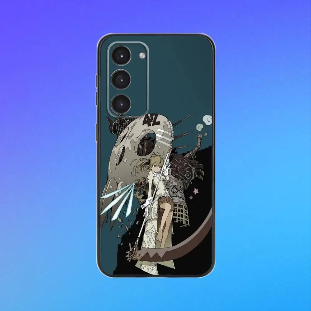 Custodia per telefono Soul Comics E-EaterS per Samsung A73, A72, A71, A70, A53, A52, A51 Custodia morbida nera