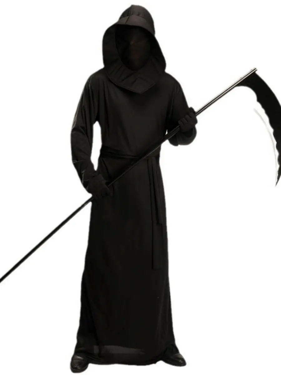 남성용 블라 데빌 할로윈 코스튬 임 레이퍼 무대 공연 의상 역할극 의상 수확 축제 낫 괴물