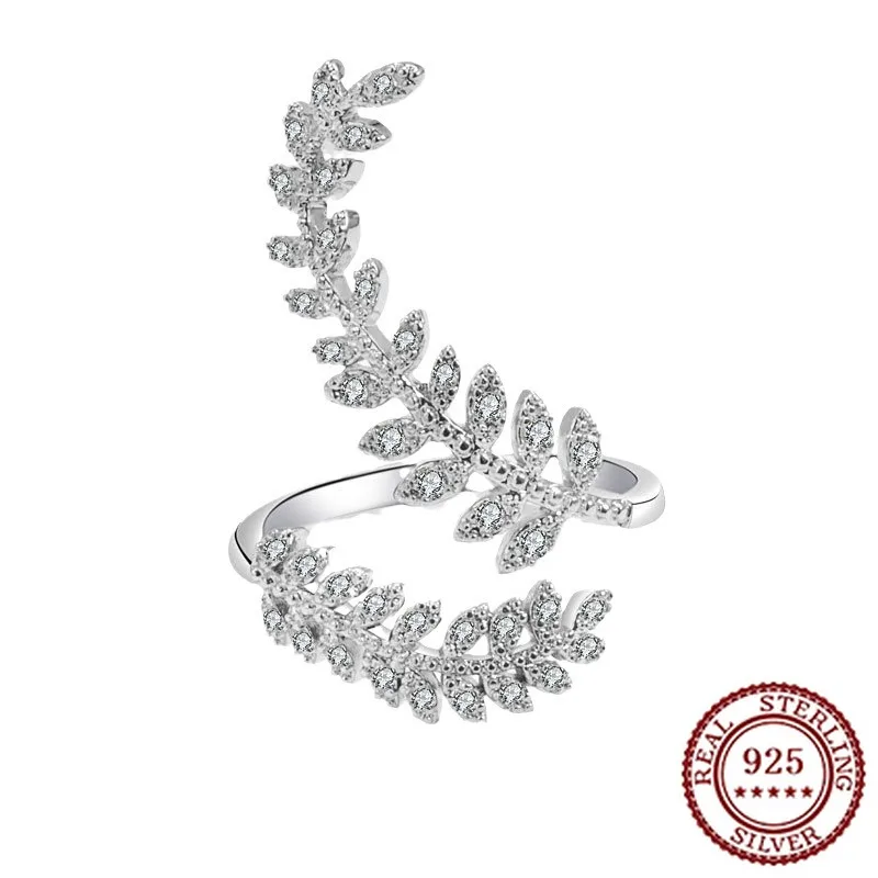 

Новая тенденция 2025, стерлинговое серебро 925 пробы, классический темперамент, большая мода, классический женский комплект с бриллиантами, открытое кольцо с цирконом