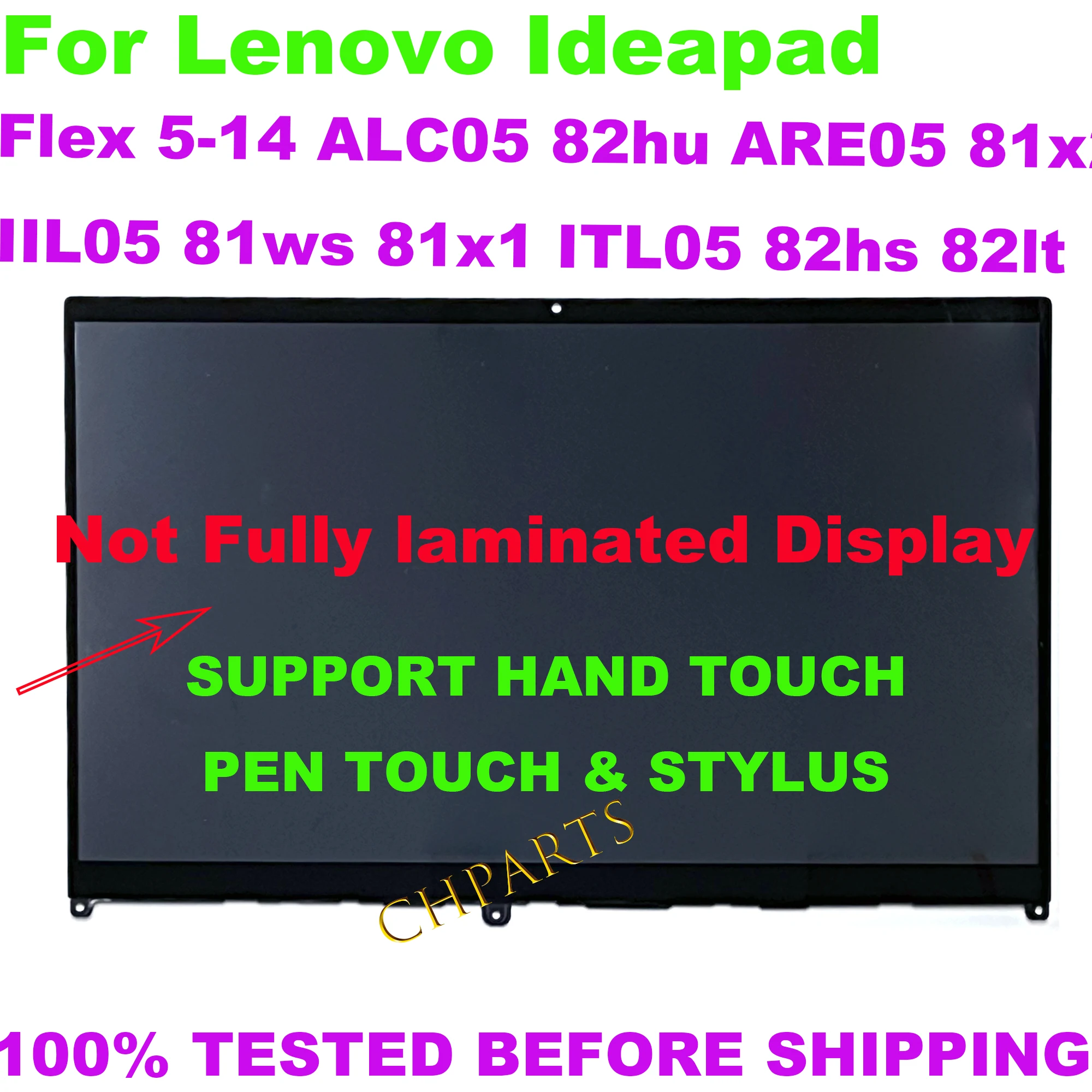 For Lenovo Ideapad Flex 5 14ALC05 14ARE05 5-14IIL05 14ITL05 Display LCD Screen Touch Replacement 5D10S39641 5D10S39642 Panel