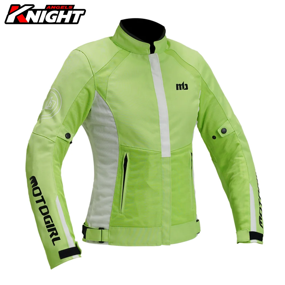 Summer Breathable Motorcycle Jacket Women Mesh Motorcycle Racing Jacket Anti-drop Riding Clothing CE Certification Protection