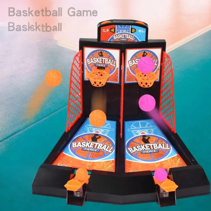 Mini Basketball Fun Carnival Classic Arcade Finger Eject Desktop Basketball Anti-Stress Novel Toy Party Game view 4