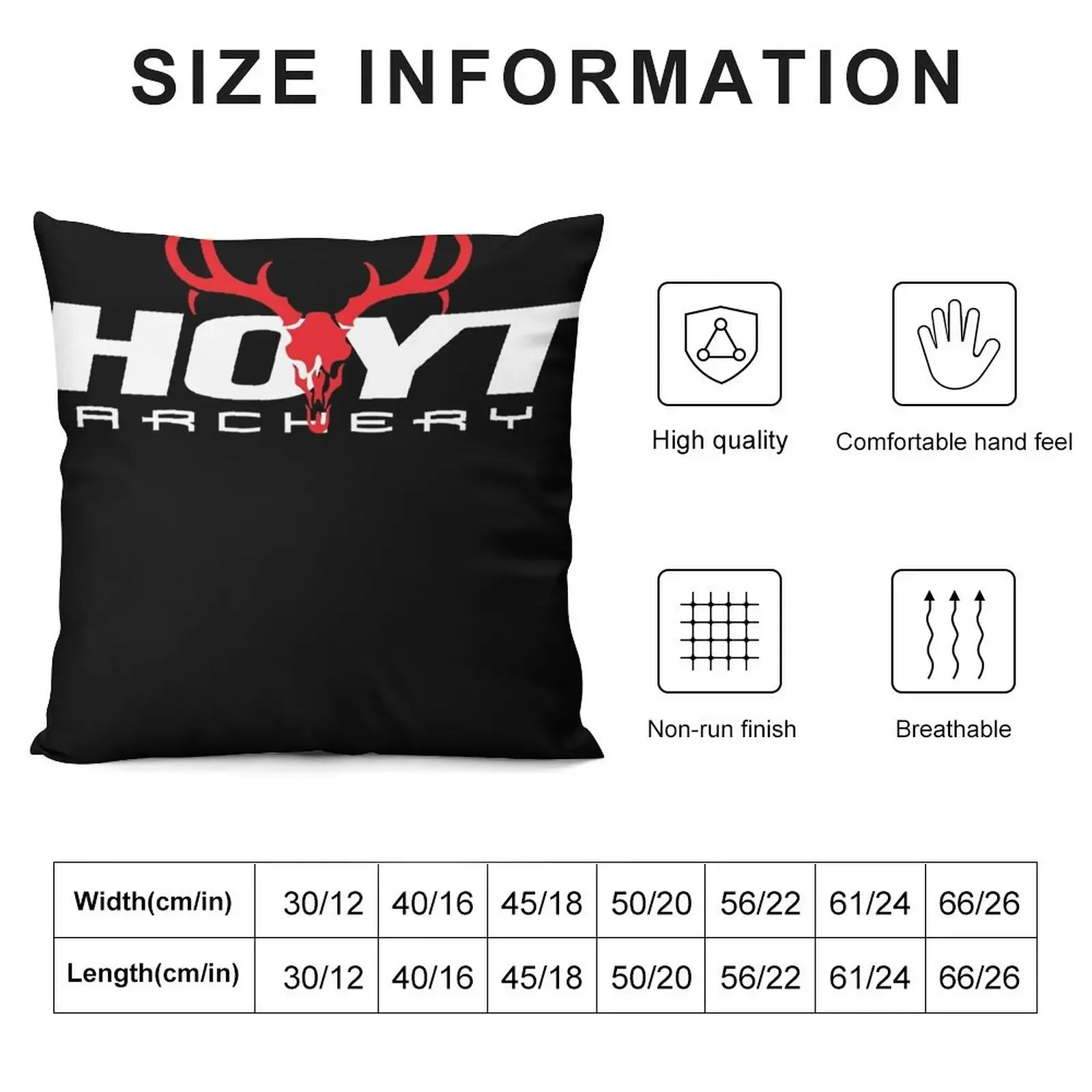 Hoyt-クラシックなデザインの枕カバー,弓と矢のロゴが付いた豪華な枕カバー