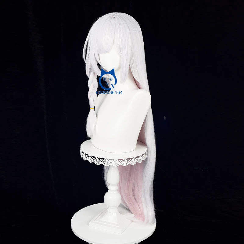 Game Blue Archive New Arrival Plana Purana Arona Jointly Cosplay Wig 94cm White Pink Long Hair Heat Resistant Synthetic Wig