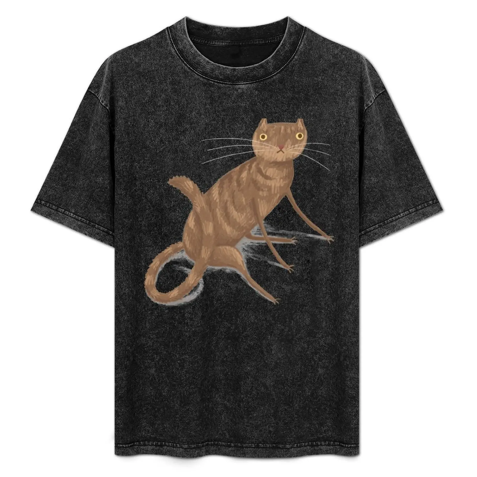 

Gangly Cat T-Shirt Casual Pattern Print Tee Shirt