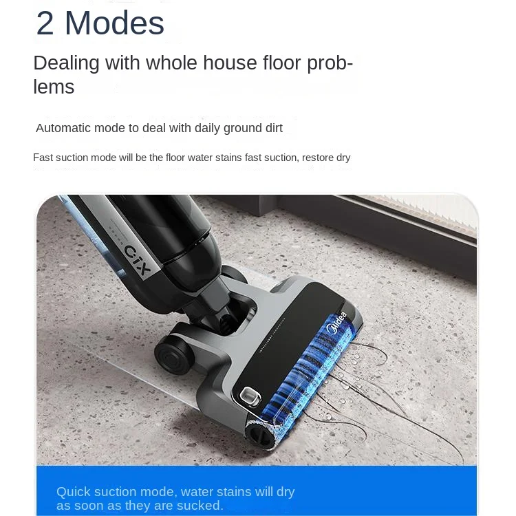 Midea X10 Pro Стерилизация и сушка, многофункциональная интеллектуальная всасывание и промывка, встроенная функция фрикциона