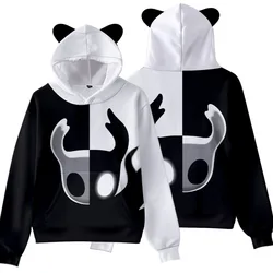 Hollow Knight Merch Vintage 90s Streetwear Cosplay Hoodie Funny Sweatshirts for Girls Cat Ear Crop Sports unisex Pullover