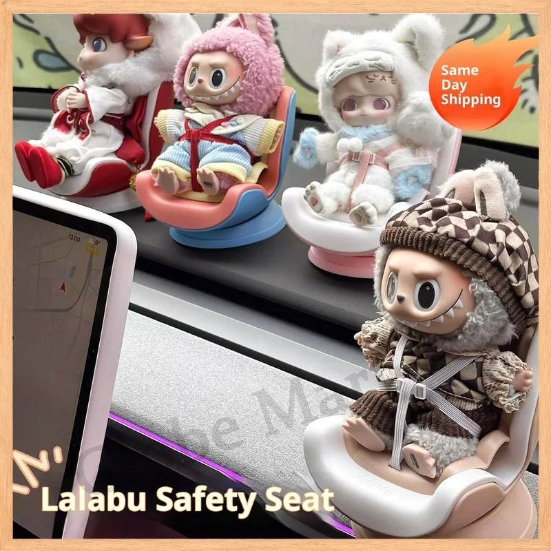 

For Labubu Car Seat Tesla Air Vent Decoration Cotton Doll Car Mount For Labubu For Labubu Car Ornament