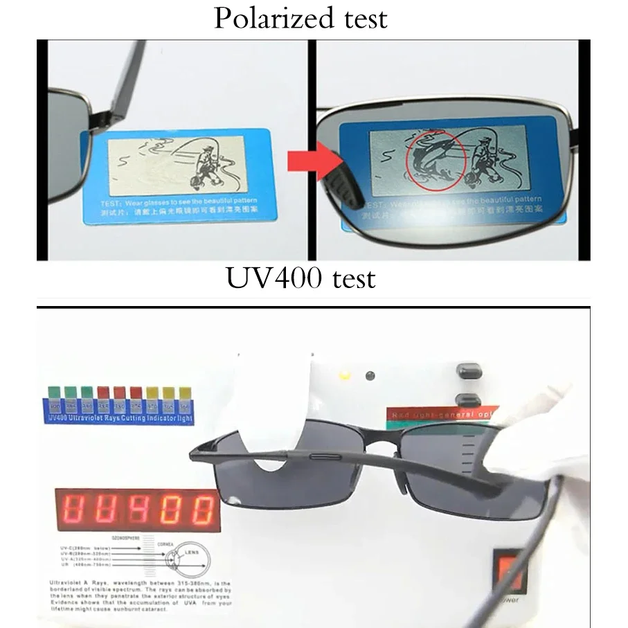 Aoron polarizado óculos de sol masculino/feminino espelho de condução óculos de sol armação de metal uv400 anti-reflexo óculos de sol atacado