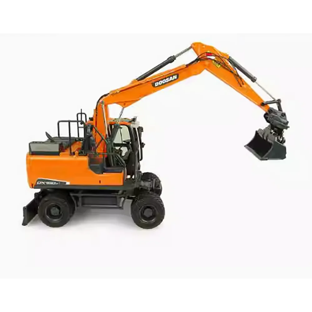 Diecast UH8134 1:50 Scale DOOSAN DX160W Bucket Wheel Excavator Shovel Alloy Engineering Vehicle Model Finished Model Gift Toy