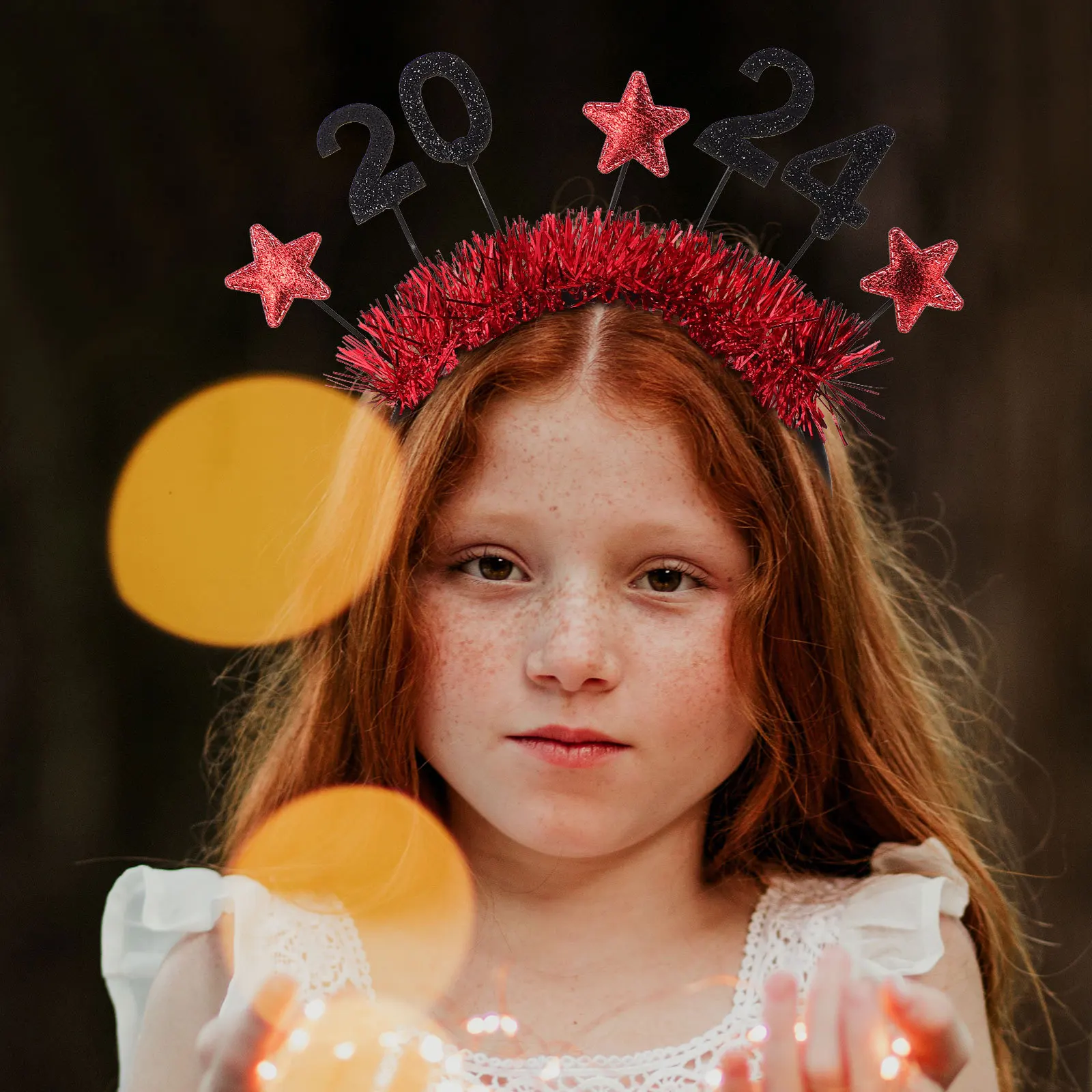 

Тканевая повязка на голову для взрослых, новинка 2024 года, аксессуар для волос для новогодней вечеринки, праздничная повязка для торжеств, удобная посадка