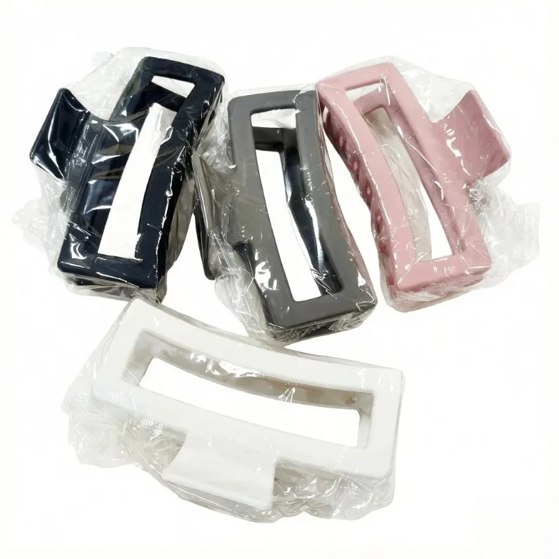 4Pcs 10.5cm Large Square Matte Hair Claw Clips for Women Big Banana Jaw Clips Strong Hold Hair Accessories for Thick Thin Hair