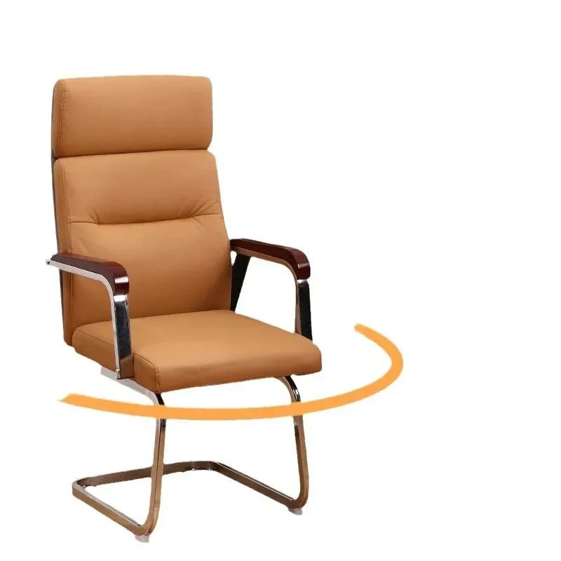 

-For Rotatable Bow Nano Cat Paw Leather Computer Chair Seat Office Conference Chair with Backrest Desk&