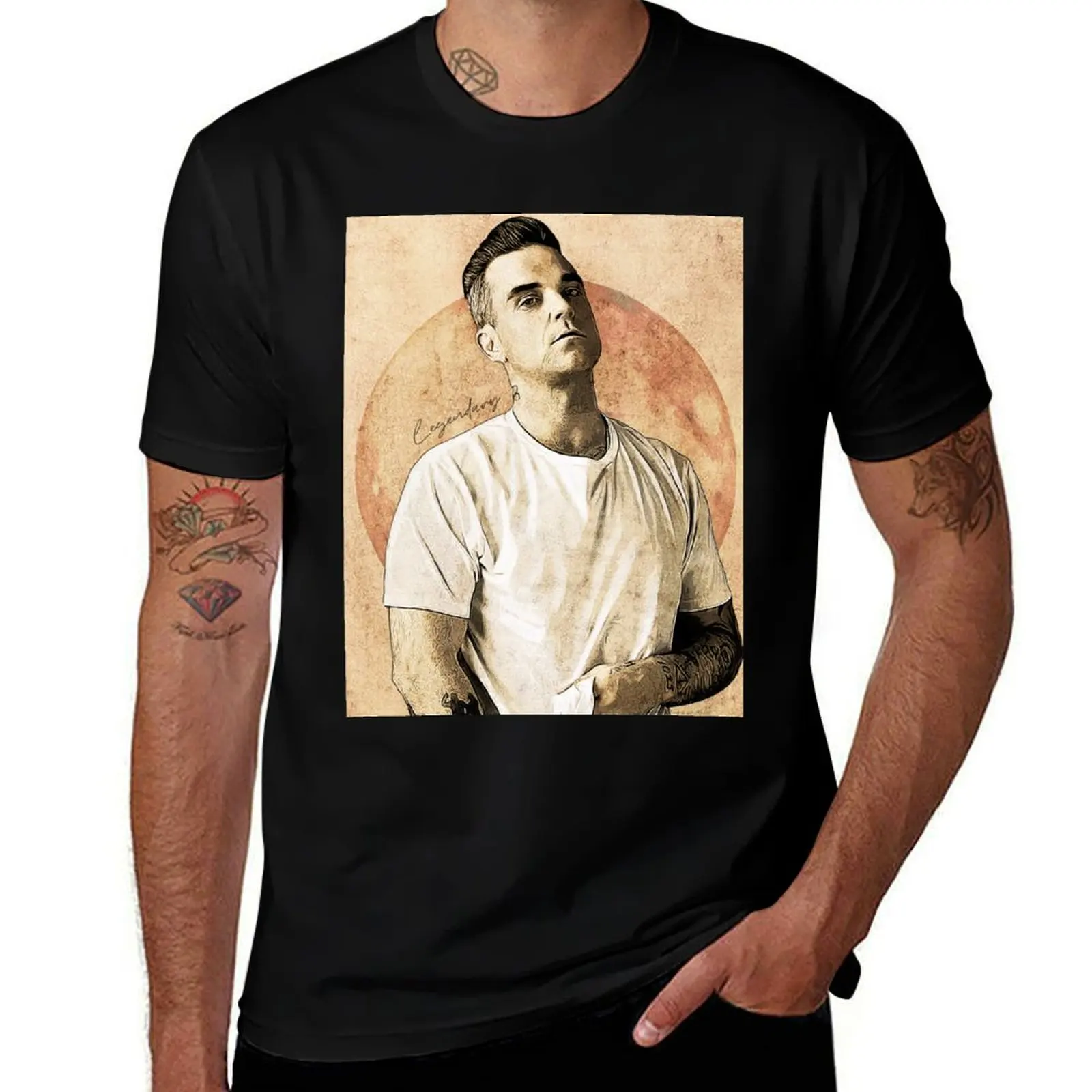 Legendary Robbie Williams T-Shirt Plus Size Non-Shrink T-Shirt