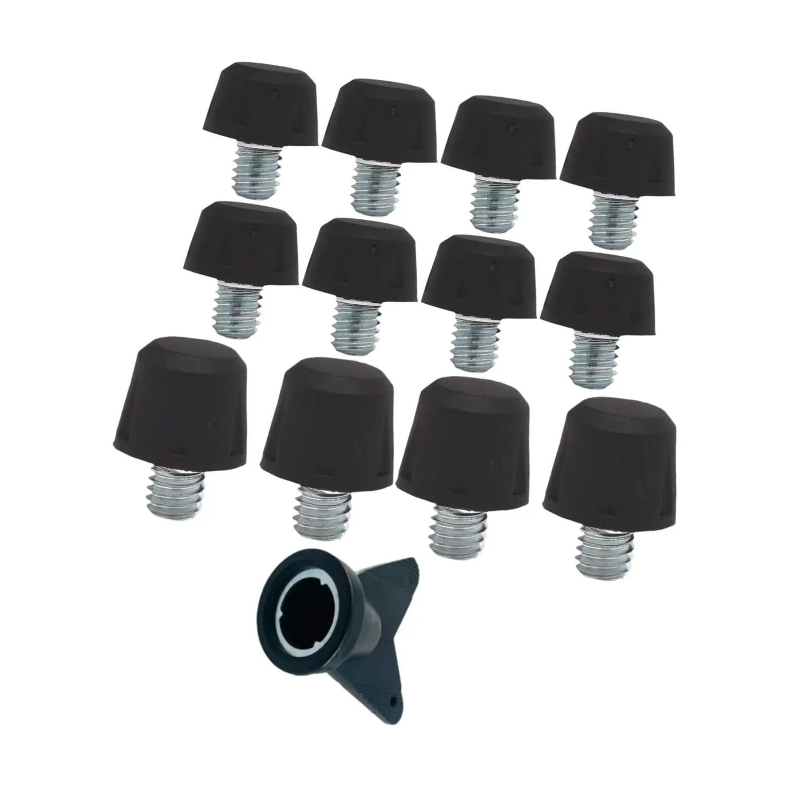 

12x Football Boot Studs Replacement Studs Comfortable Non Slip Turf Screw in Shoe Accessories for Athletic Sneakers Training