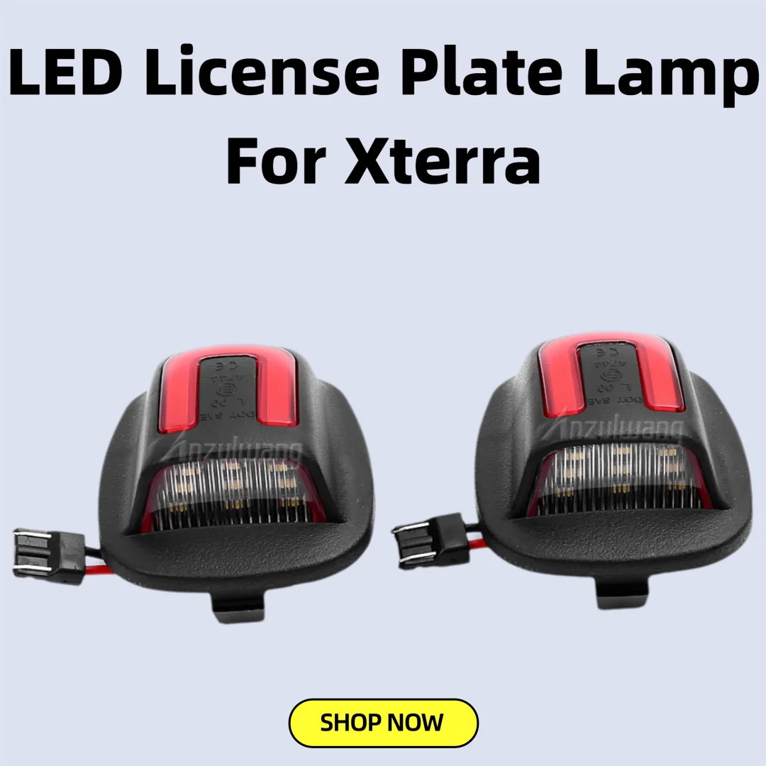 Fit for Nissan Xterra Roniz WD22 1999-2004 Nissan Frontier Navara NP300 D22 Number Tag Lamp  LED License Plate Light