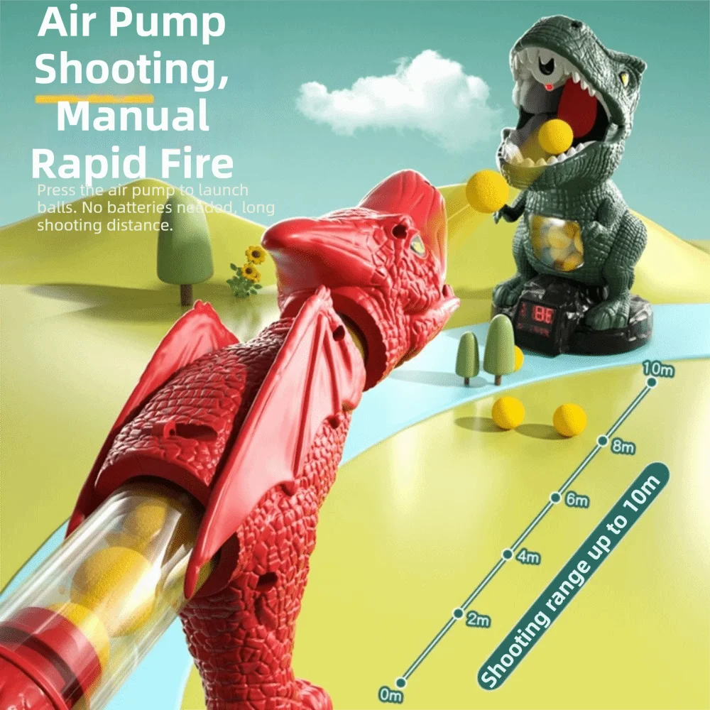 

Soft Ball Design Dinosaur Launch Ejector Competition Feature Pneumatic Mechanism Tyrannosaurus Rex Ball Launch